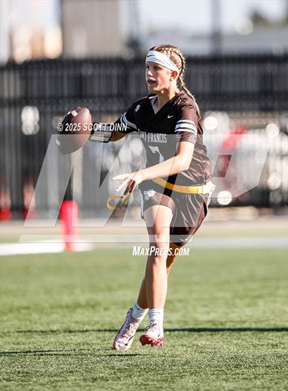 Thumbnail 1 in Saint Francis vs Branham (Milpitas Flag Football Invitational) photogallery.
