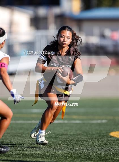 Thumbnail 1 in Saint Francis vs Branham (Milpitas Flag Football Invitational) photogallery.