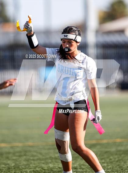 Thumbnail 2 in Saint Francis vs Branham (Milpitas Flag Football Invitational) photogallery.