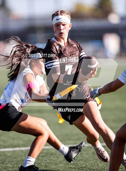 Thumbnail 1 in Saint Francis vs Branham (Milpitas Flag Football Invitational) photogallery.