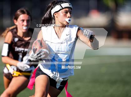 Thumbnail 2 in Saint Francis vs Branham (Milpitas Flag Football Invitational) photogallery.