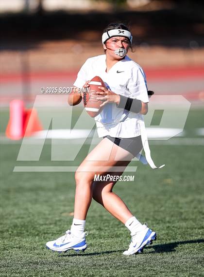 Thumbnail 2 in Saint Francis vs Branham (Milpitas Flag Football Invitational) photogallery.