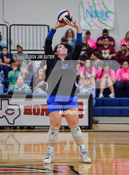 Thumbnail 3 in Mumford vs Milano (UIL Volleyball 2A D2 Bi-District) photogallery.