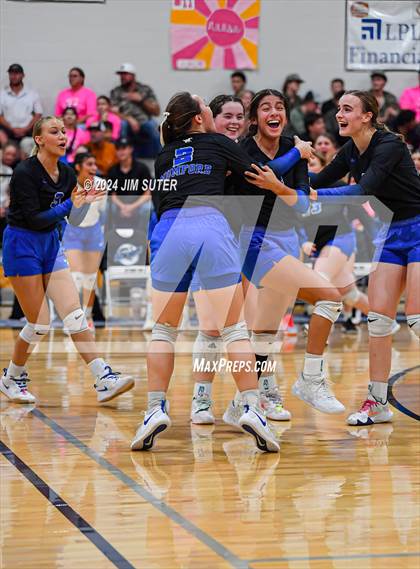 Thumbnail 2 in Mumford vs Milano (UIL Volleyball 2A D2 Bi-District) photogallery.