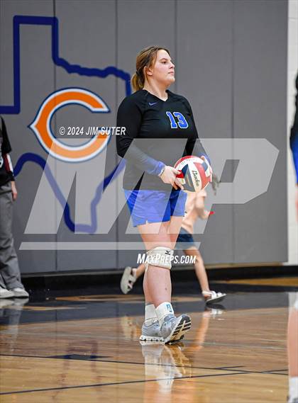 Thumbnail 3 in Mumford vs Milano (UIL Volleyball 2A D2 Bi-District) photogallery.