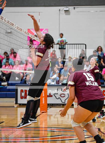 Thumbnail 1 in Mumford vs Milano (UIL Volleyball 2A D2 Bi-District) photogallery.