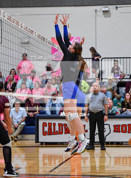 Thumbnail 3 in Mumford vs Milano (UIL Volleyball 2A D2 Bi-District) photogallery.