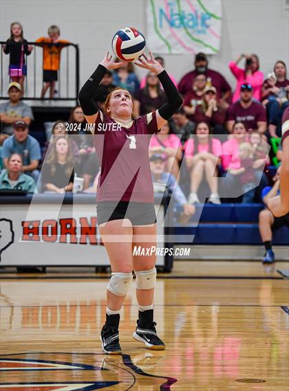 Thumbnail 3 in Mumford vs Milano (UIL Volleyball 2A D2 Bi-District) photogallery.