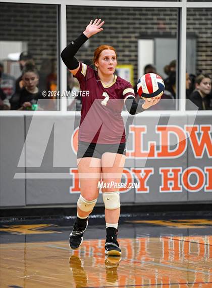 Thumbnail 3 in Mumford vs Milano (UIL Volleyball 2A D2 Bi-District) photogallery.