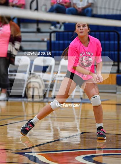 Thumbnail 2 in Mumford vs Milano (UIL Volleyball 2A D2 Bi-District) photogallery.