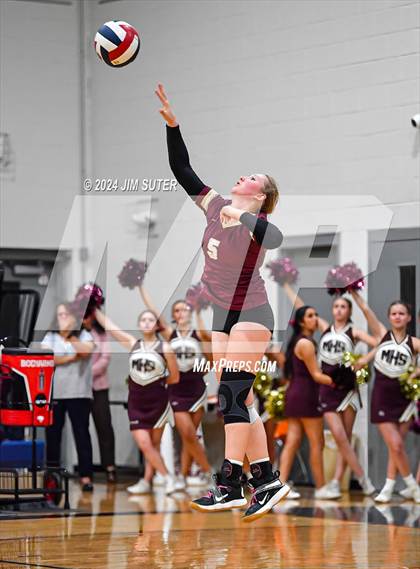 Thumbnail 2 in Mumford vs Milano (UIL Volleyball 2A D2 Bi-District) photogallery.