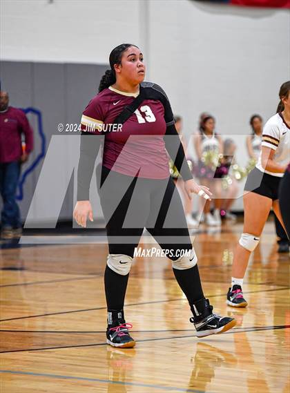 Thumbnail 3 in Mumford vs Milano (UIL Volleyball 2A D2 Bi-District) photogallery.