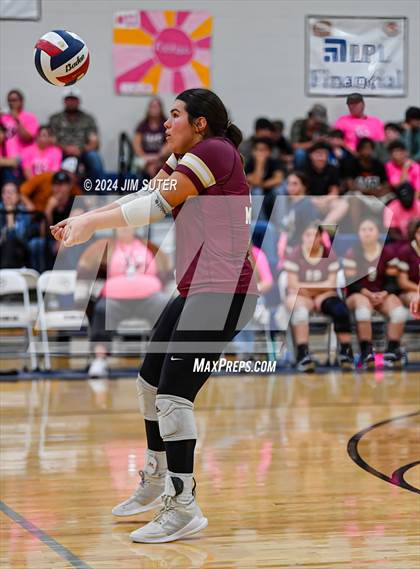 Thumbnail 3 in Mumford vs Milano (UIL Volleyball 2A D2 Bi-District) photogallery.