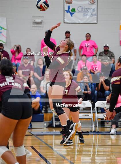 Thumbnail 2 in Mumford vs Milano (UIL Volleyball 2A D2 Bi-District) photogallery.