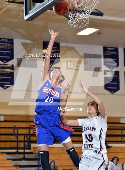 Thumbnail 1 in Christian Brothers vs. Pleasant Grove (Trojan Toss Up) photogallery.