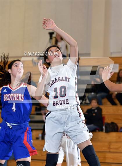 Thumbnail 3 in Christian Brothers vs. Pleasant Grove (Trojan Toss Up) photogallery.