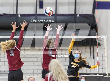 Thumbnail 1 in Thompson Valley vs. Berthoud (at Holy Family HS) photogallery.