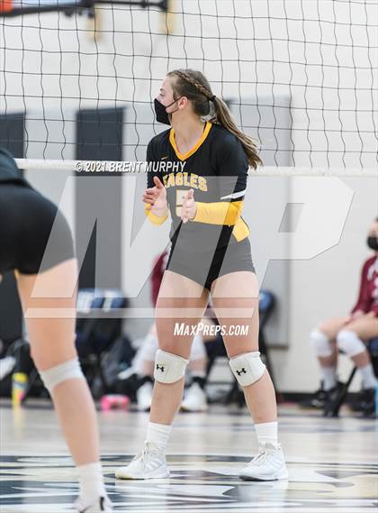 Thumbnail 2 in Thompson Valley vs. Berthoud (at Holy Family HS) photogallery.