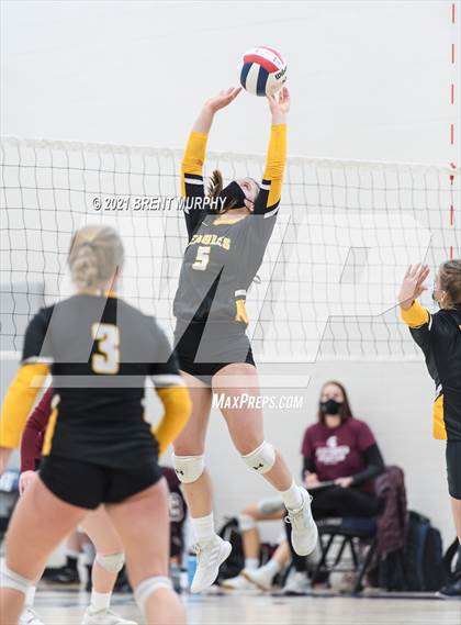 Thumbnail 1 in Thompson Valley vs. Berthoud (at Holy Family HS) photogallery.