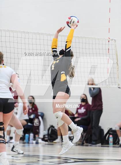 Thumbnail 2 in Thompson Valley vs. Berthoud (at Holy Family HS) photogallery.