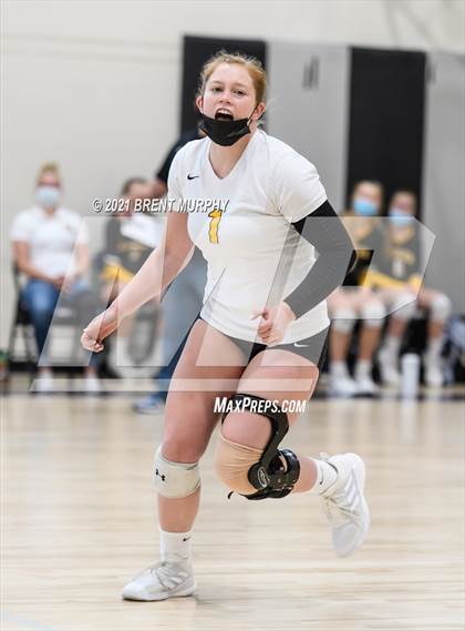 Thumbnail 2 in Thompson Valley vs. Berthoud (at Holy Family HS) photogallery.
