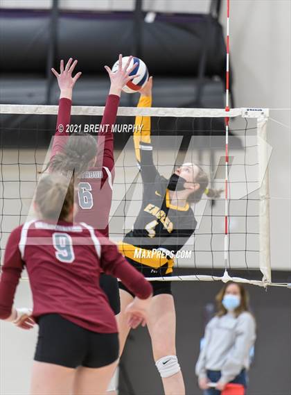Thumbnail 2 in Thompson Valley vs. Berthoud (at Holy Family HS) photogallery.