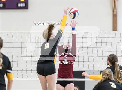 Thumbnail 3 in Thompson Valley vs. Berthoud (at Holy Family HS) photogallery.