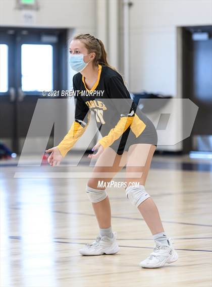 Thumbnail 3 in Thompson Valley vs. Berthoud (at Holy Family HS) photogallery.