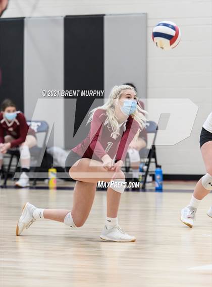 Thumbnail 3 in Thompson Valley vs. Berthoud (at Holy Family HS) photogallery.
