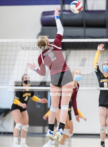 Thumbnail 3 in Thompson Valley vs. Berthoud (at Holy Family HS) photogallery.