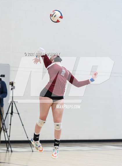 Thumbnail 3 in Thompson Valley vs. Berthoud (at Holy Family HS) photogallery.