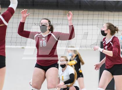 Thumbnail 3 in Thompson Valley vs. Berthoud (at Holy Family HS) photogallery.