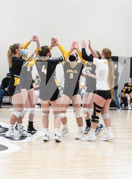 Thumbnail 1 in Thompson Valley vs. Berthoud (at Holy Family HS) photogallery.
