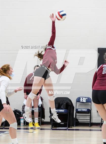 Thumbnail 1 in Thompson Valley vs. Berthoud (at Holy Family HS) photogallery.