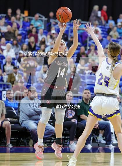 Thumbnail 2 in Lipan vs. Martins Mill (UIL 2A Basketball State Semifinal) photogallery.