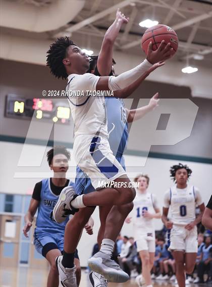 Thumbnail 2 in Sweeny vs Needville (UIL Basketball 4A Region 4 Bi-District) photogallery.