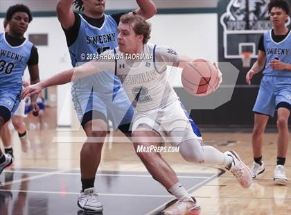 Thumbnail 3 in Sweeny vs Needville (UIL Basketball 4A Region 4 Bi-District) photogallery.