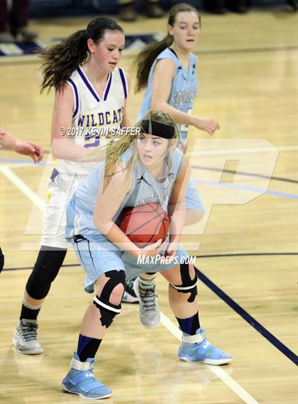 Thumbnail 1 in South Baca [Campo/Vilas/Pritchett] vs. Kit Carson  (CHSAA 1A Semifinal) photogallery.