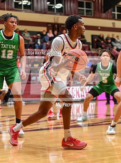 Thumbnail 2 in Kountze vs. Tatum (Holiday Hoops tournament) photogallery.