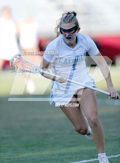Thumbnail 1 in Myers Park vs Charlotte Catholic (NCHSAA 3rd Round) photogallery.