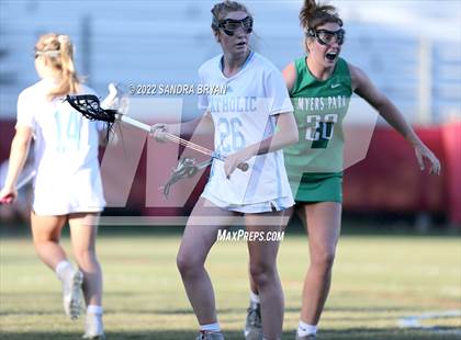 Thumbnail 2 in Myers Park vs Charlotte Catholic (NCHSAA 3rd Round) photogallery.