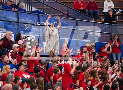 Thumbnail 3 in Caston vs. Marquette Catholic (IHSAA 1A Semi-State 7) photogallery.