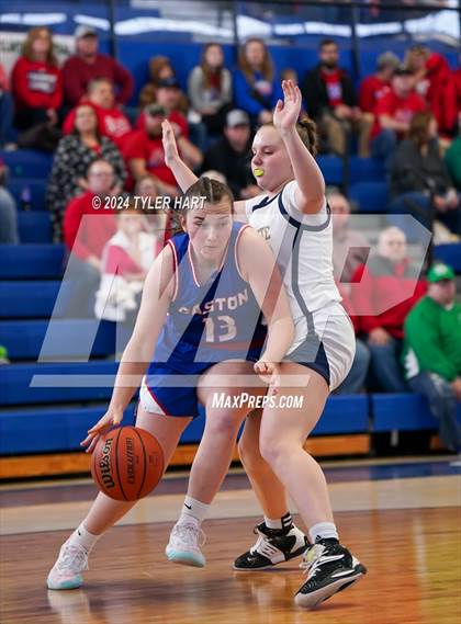 Thumbnail 3 in Caston vs. Marquette Catholic (IHSAA 1A Semi-State 7) photogallery.