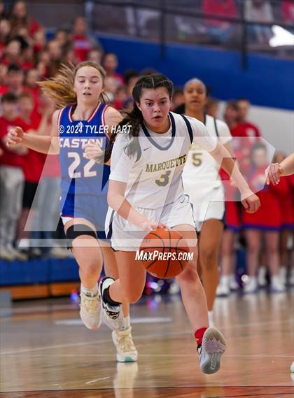Thumbnail 2 in Caston vs. Marquette Catholic (IHSAA 1A Semi-State 7) photogallery.