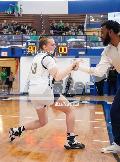 Thumbnail 3 in Caston vs. Marquette Catholic (IHSAA 1A Semi-State 7) photogallery.