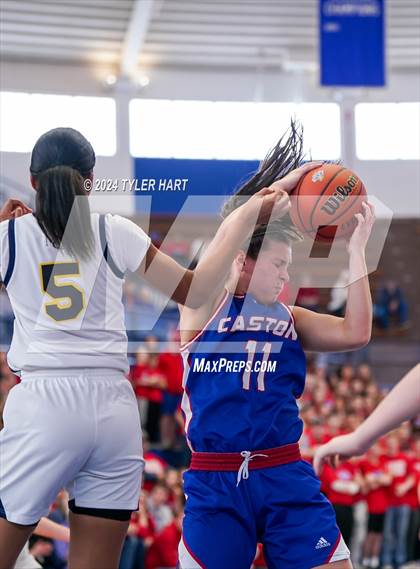Thumbnail 3 in Caston vs. Marquette Catholic (IHSAA 1A Semi-State 7) photogallery.