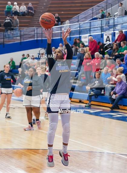 Thumbnail 1 in Caston vs. Marquette Catholic (IHSAA 1A Semi-State 7) photogallery.