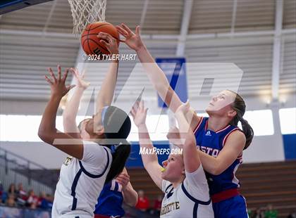 Thumbnail 1 in Caston vs. Marquette Catholic (IHSAA 1A Semi-State 7) photogallery.