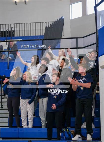 Thumbnail 2 in Caston vs. Marquette Catholic (IHSAA 1A Semi-State 7) photogallery.