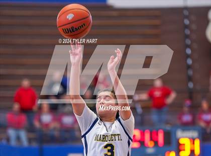 Thumbnail 3 in Caston vs. Marquette Catholic (IHSAA 1A Semi-State 7) photogallery.